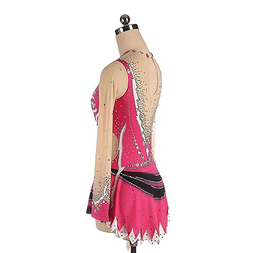 LIUHUO Vestido de patinação com boneco no gelo para meninas e mulheres, fantasias de balé para compe