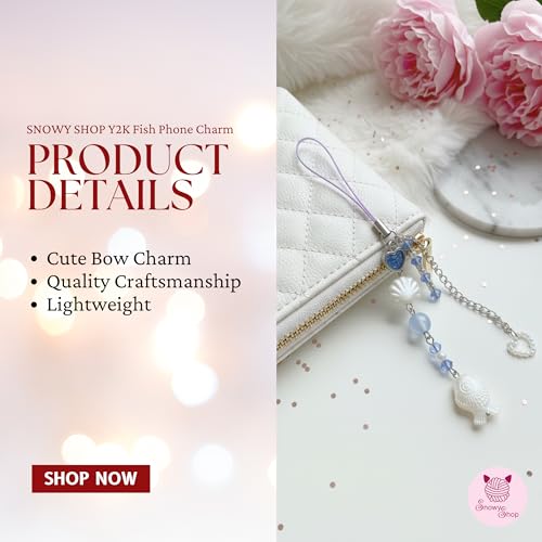 Image of SNOWY SHOP Korean Silver Bow Phone Charm - Cute Heart & Starfish Pendant | Aesthetic Korean Mobile Chain, Bag Hanging & Keychain Jewelry for Girls & Women