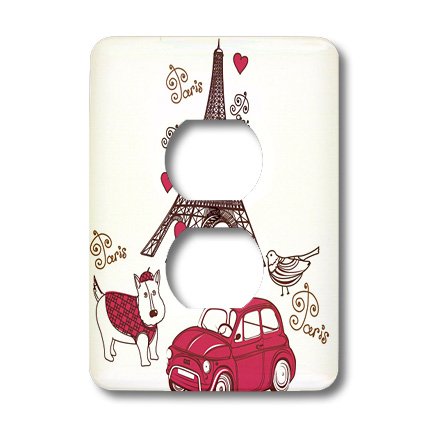 Paris en rose cache prise double pour masquer vos murs abîmés - 3