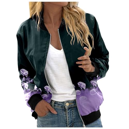 Manteau à manches longues imprimé floral pour vos sorties décontractées