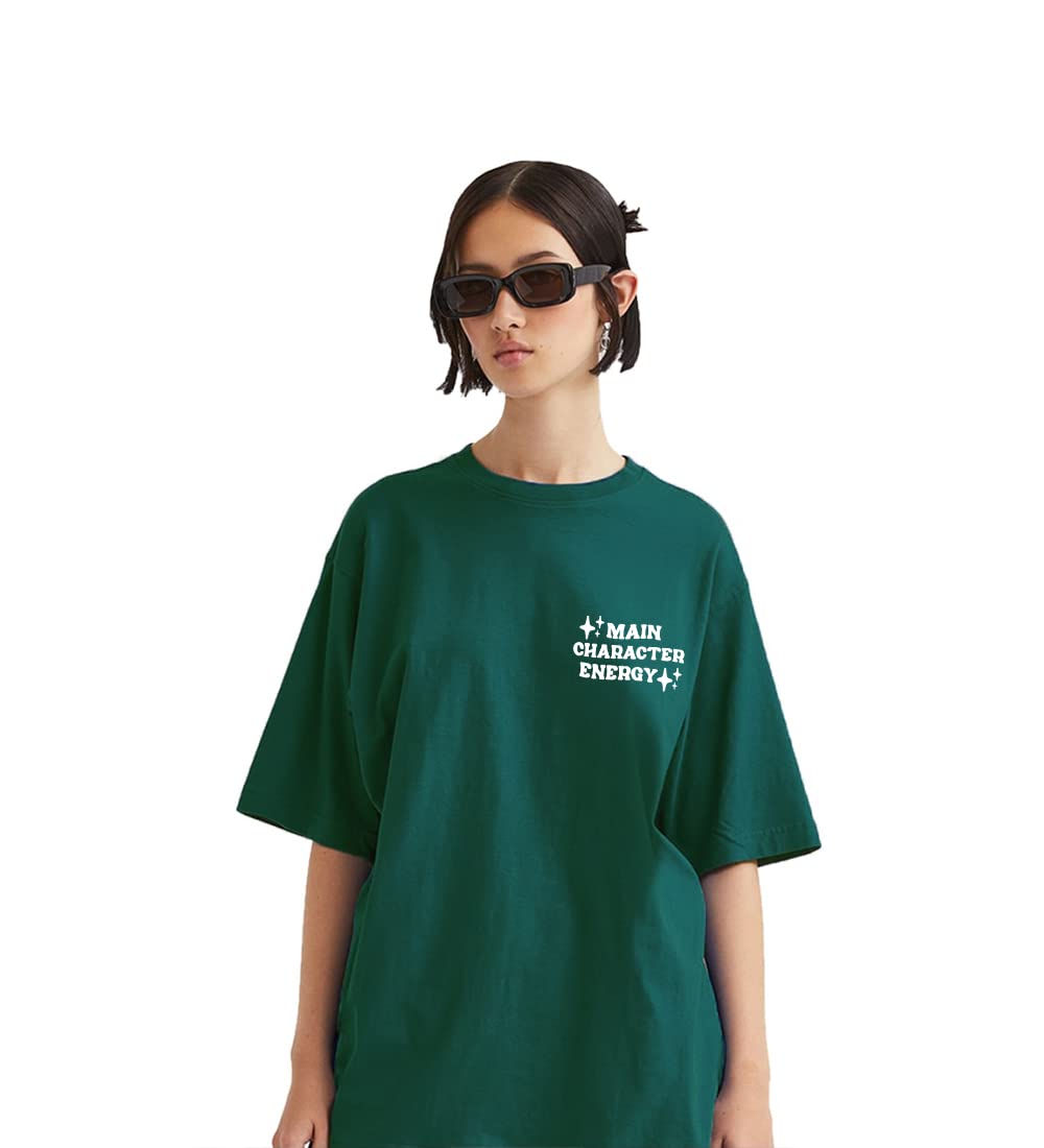 Besick Main Character Energy Oversized Tshirt for Women