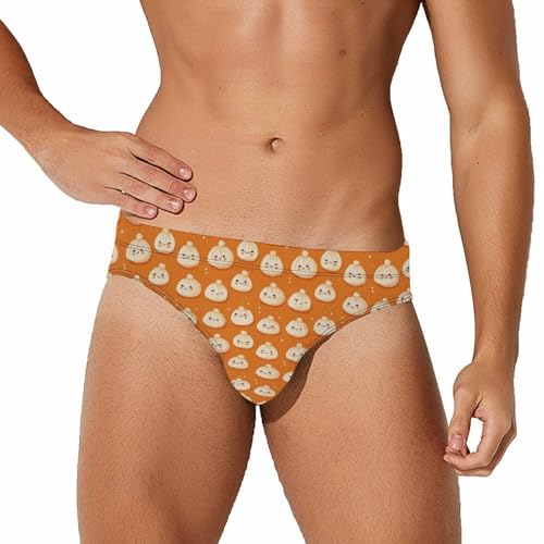 Cute Dumplings Mens Swim Briefs Quick Dry Triangle Trunks Swimsuit Swimming Bikini Swimwear