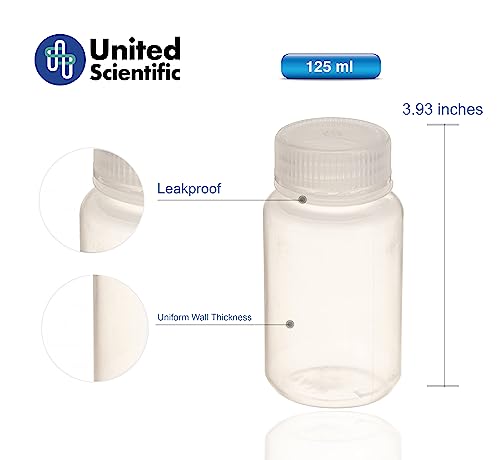 United Scientific 33307 Laboratory Grade Polypropylene Wide Mouth Reagent Bottle thumb #1