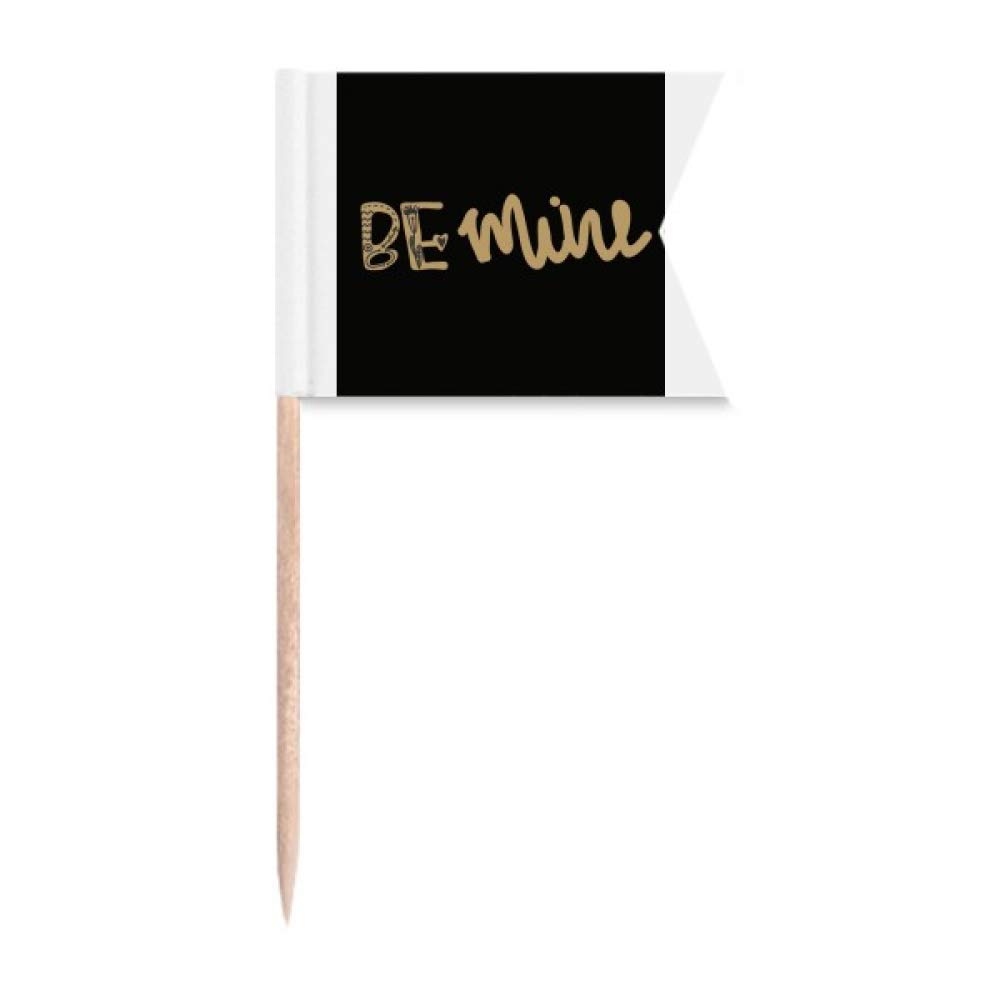 Cure-dents Be Mine et Gold Be Mine en bois pour apéritif chic