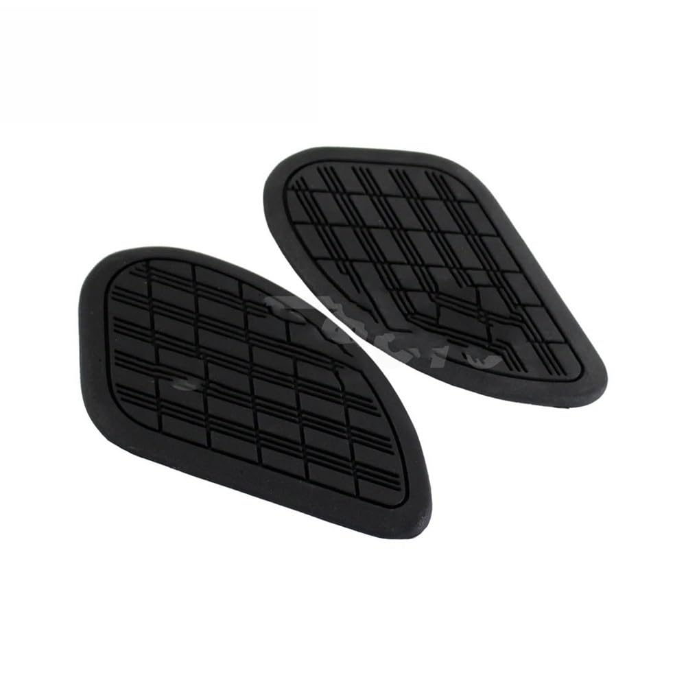 Tampons caoutchouc réservoir moto cafe racer coussinets latéraux protection genou
