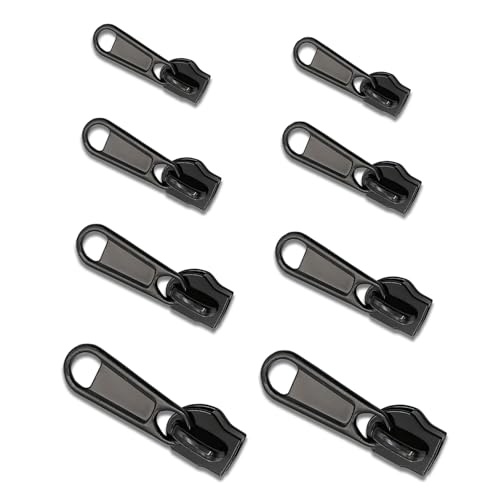Reisverschluss-reparaturset, 8 Stück Universal Fix Reißverschluss, Zipper ReißVerschluss Ersatz, Abnehmbare Metall Reißverschluss Zipper, Reparatur Set für Kleidung, GepäCk, RucksäCken und Koffern