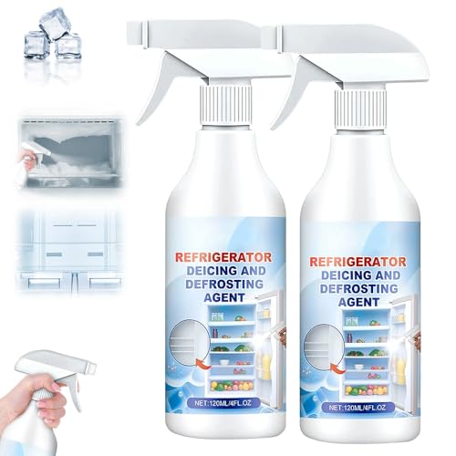 Refrigerator Defrost Spray 2pcs, Fast Ice Buildup Removal