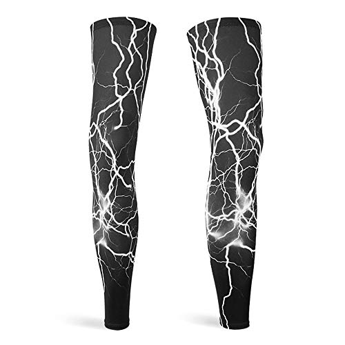 DETUCK Leg Warmers - Calentadores de pierna para ciclismo, protección UV UPF50+, seda helada,...