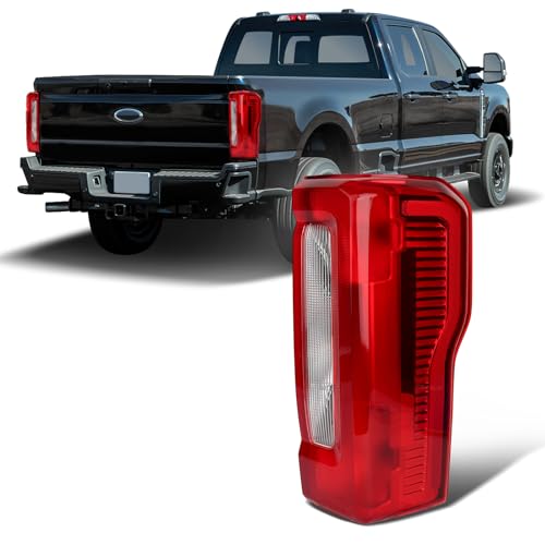 Image of Tail Lights Fit for 2023-2025 Ford F250 F350 Super Duty | Halogena Type Rear Light Accessories Rear Brake Lamp Signal Assembly OE:PC3Z13404D (No Blind Spot, Right Passenger Side)