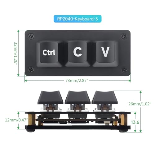 Mini clavier à 3 touches pour optimiser l'espace de bureau gaming - 3