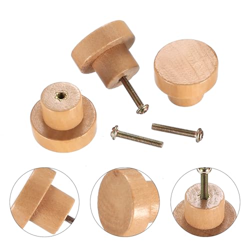 Heozhuyi 20 Pcs Wooden Door Knobs Handles - Image 3