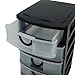 Massca 5 Drawer Storage Drawers and Personal Organizer, Heavy-Duty Plastic Containers for Storing Arts, Crafts, Sewing Accessories, Stationary, and T-Shirt Vinyl