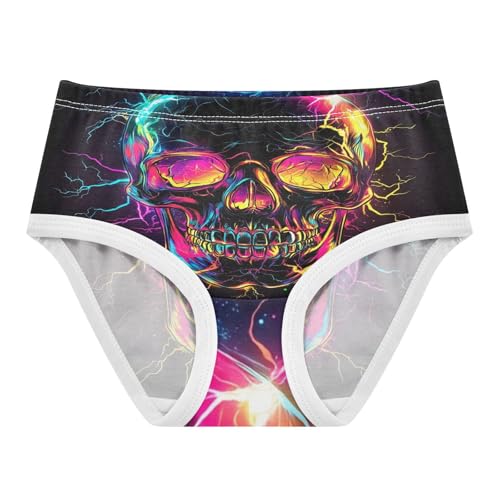 3d Skull Colorful Toddler Girls's Underwear 2T 202c1053