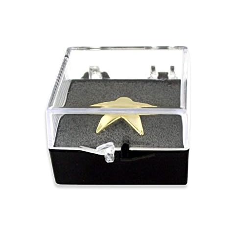 PinMart Clear Plastic Gift Box For Pin With Protective Foam 10 Pack Cover
