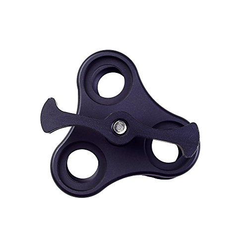 ANO 1 Inch Underwater Ball Clamp Easy Releasing Mounting and Moving Around Clamp for Scuba Diving Video Camera Tray Light Arm System