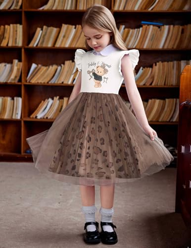Image of Arshiner Toddler Tutu Dress Little Girls Fluffy Summer Dresses Casual Party Tulle Sundress for Kids 2-6Y
