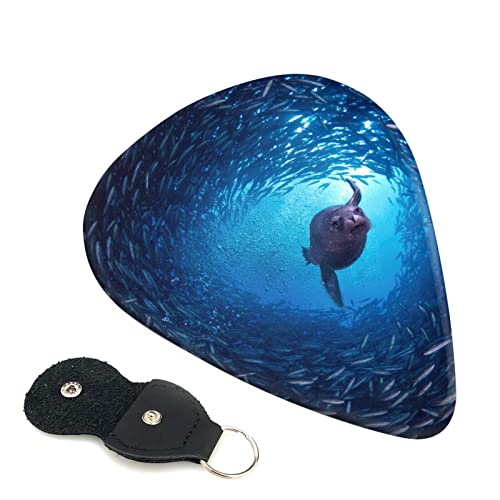 Lot de 6 médiators pour guitare acoustique et électrique Motif lion de mer - Les Beatles, Paul McCartney, John Lennon, RIngo Starr, George Harrison Lot de 6 médiators pour guitare acoustique et électrique Motif lion de mer