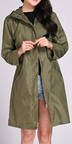 Sister Amy Women's Waterproof Lightweight Raincoat Outdoor Hooded Rain Jacket3
