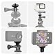 Action Cam Halterung 2 Stück,Aluminium 1/4 Zoll GoPro Halterung Adapter Kamera,Schwarz Drehbar Stativgewinde Adapter,Kompatibel Mit GoPro, Kompatibel Mit Sony, Kompatibel Mit Insta 360
