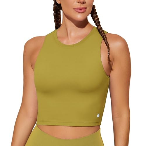 Image of Natural Feelings Nudi Sports Bras for Women Removable Padded Yoga Tank Tops Sleeveless Fitness Workout Crop Tops