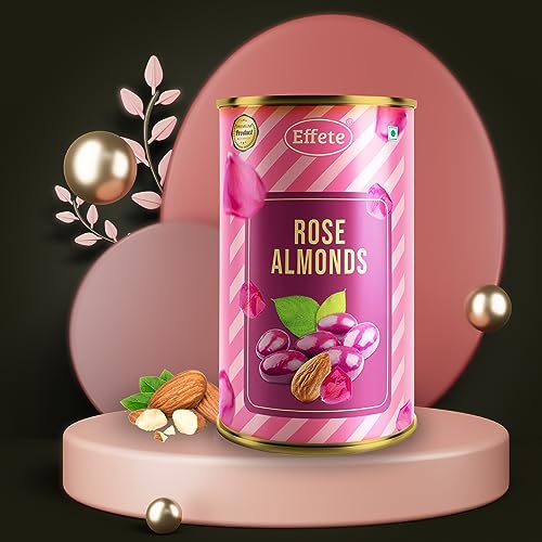 Image of Effete Chocolate Rose Almonds, Premium Chocolate, chocolates gift pack, chocolate box, chocolates gift hemper, Assorted Dryfruits chocolates packet, Almonds Chocolate