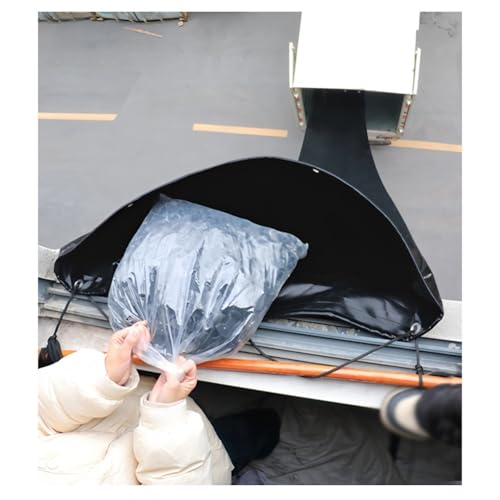 Zfmnoyev Warehouses Moving Loading and Unloading Goods Chute, Construction Chute Section with Metal Grommets, Tear-Resistant PVC Conveyorused(2x12m)