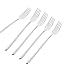 Set Of 5 Long Handle Stainless Steel Forks - 8.26 Inch, 201 Stainless, Heavy Duty Kitchen Forks