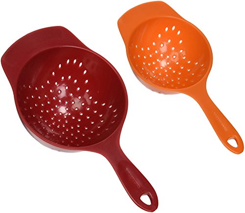 Farberware Classic Mini Colanders (Set Of 2), Red And Orange #TOP16