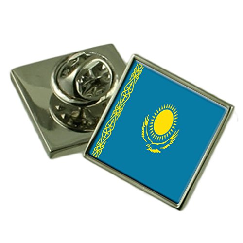 Insignia de solapa de Kazajstán evita desgaste con grabado