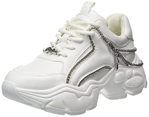 Preisvergleich Produktbild Buffalo Damen Binary Chain 2.0 Sneaker, White / Silver, 38 EU