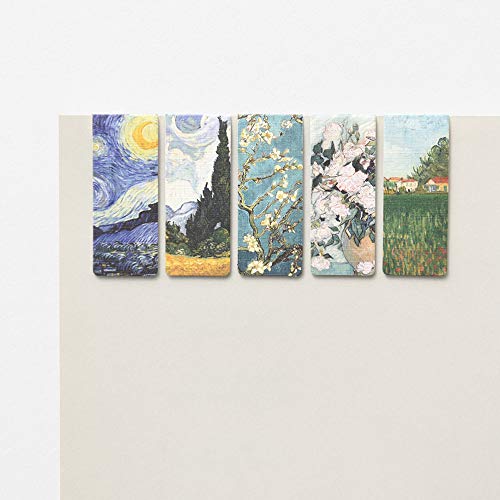 Monolike Magnetic Bookmarks Vincent Van Gogh, Set Of 5 #TOP5
