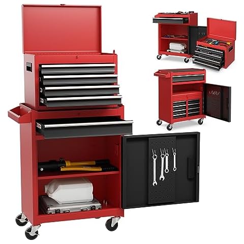COSTWAY Detachable Rolling Tool Chest Cover