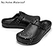 ZXT Arch Support Work Clogs Slip Resistant Orthopedic Shoes for Chef Nurse Garden Comfortable, Slip-On Cushion Slide Sandals, Black 39