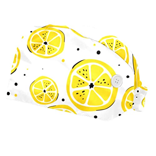 Chapeaux bouffants motifs de fruits et de citrons JDEZ : calots de travail lavables