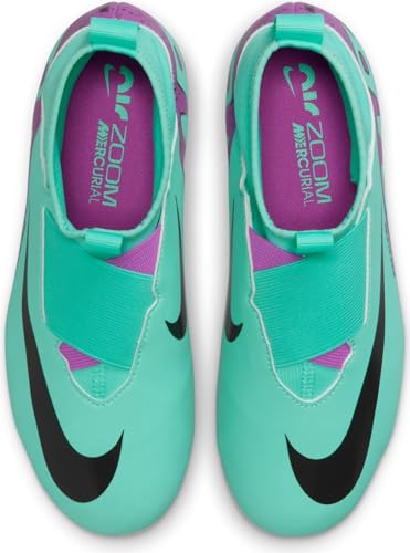 Nike Jr. Zoom Mercurial Superfly 9 Academy XXV MG (DJ5623-300, Hyper Turquoise/Black/White/Fuchsia Dream) Size 53