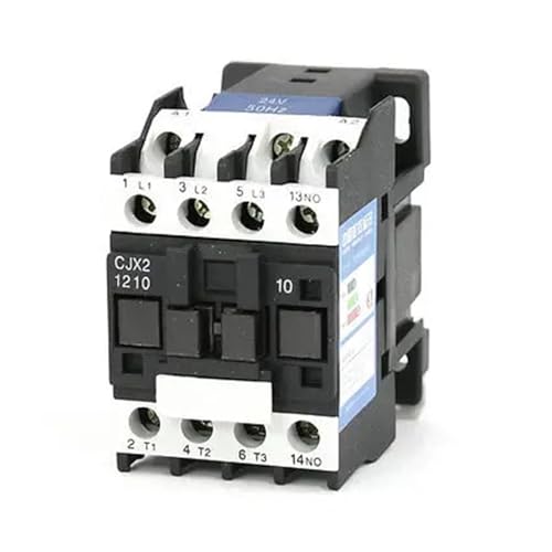 Contacteur triphasé 12A CJX2-1210 à bobine 24V pour une commutation électrique fluide