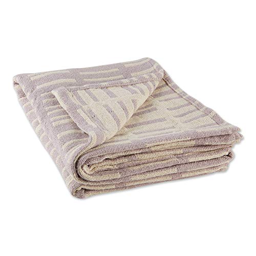 DII Cotton Throw Blanket, Dusty Lilac, 50x60, 50x60"