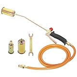 Propane Torch Weed Torch Industrial Heating Torch with Hose and 3 Nozzles Weed Fire Burner