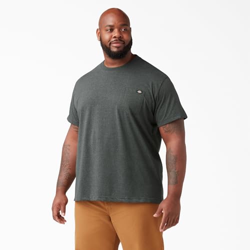 Image of Dickies Men's Heavyweight Heathered Short Sleeve Pocket T-Shirt