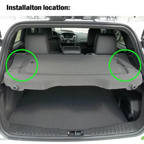 Cuerda estante maletero compatible con Ford Focus MK3 Hatchback 2012-2018 6