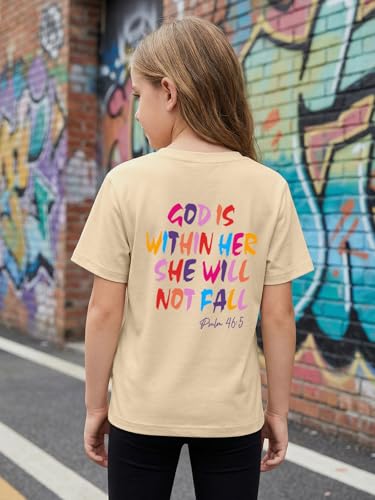 Image of Christian Shirts for Girls Faith Over Fear Shirt Religious Tees