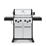 Broil King 865387 Crown S 490 Natural Gas Grill, 4-Burner, Stainless Steel & Black