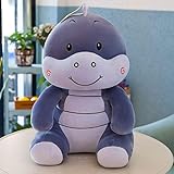 yfkgh Lindo Dinosaurio, Peluche, pequeña muñeca monstruosa, muñeca durmiendo Trompeta, niño Dinosaurio Verde muñeca@Azul Real_30 cm