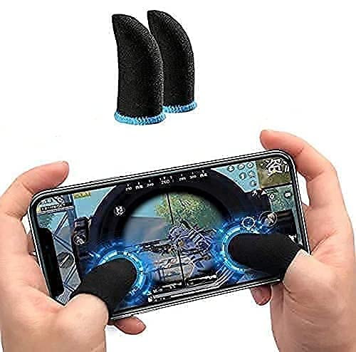 Blue Panther Finger Sleeve Thumb Grip Sweatproof Smooth & Responsive Touch (1 Pair) (B09P42TZ7J) Amazon Price History, Amazon Price Tracker