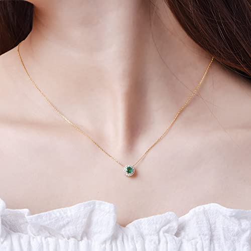 Collier chaînes émeraude en or vert pour sublimer vos soirées - 2