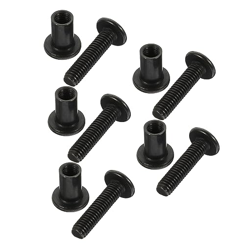 NULYLU and Nuts Kit Server Rack Screws Nut Bolt Set M6x25 Countersunk Belt