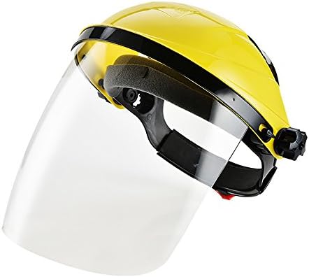 Zhi Jin Adjustable Clear Safety Face Shield Visor Screen Mask Helmet Anti Scratch Splash Eye Protection Cover Black