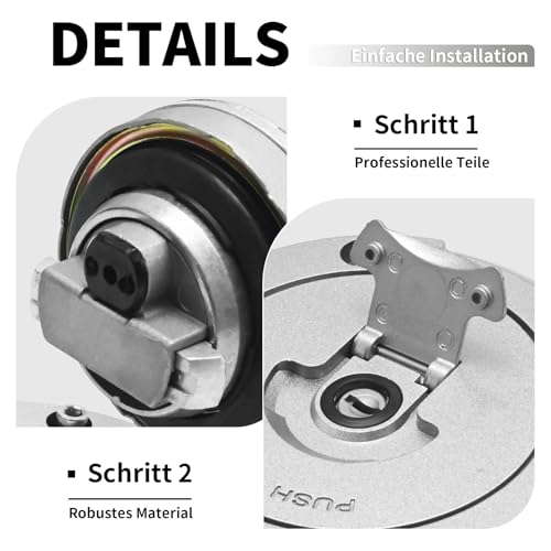 MospdyGear DE0025-HMR Tankverschluss mit Schloss Schlüsseln, Ersatz für Honda CBR600 CBR250 CBR1000 CB250 CB400 VFR800 VTR1000