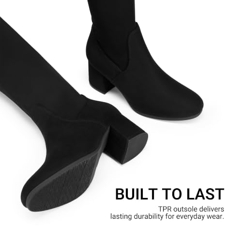 DREAM PAIRS Women's Over The Knee Thigh High Boots,Black,10 - image 7