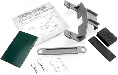 Traxxas 3627X Receptor y placa de retención de batería